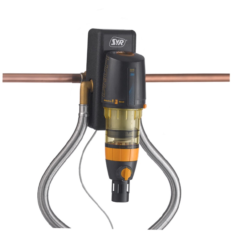 SYR LEX Plus 10 SL Connect – Komplet komfortpakke med vandblødgøringsanlæg, bagskyllefilter, trykreduktionsventil og universalflange DN 25