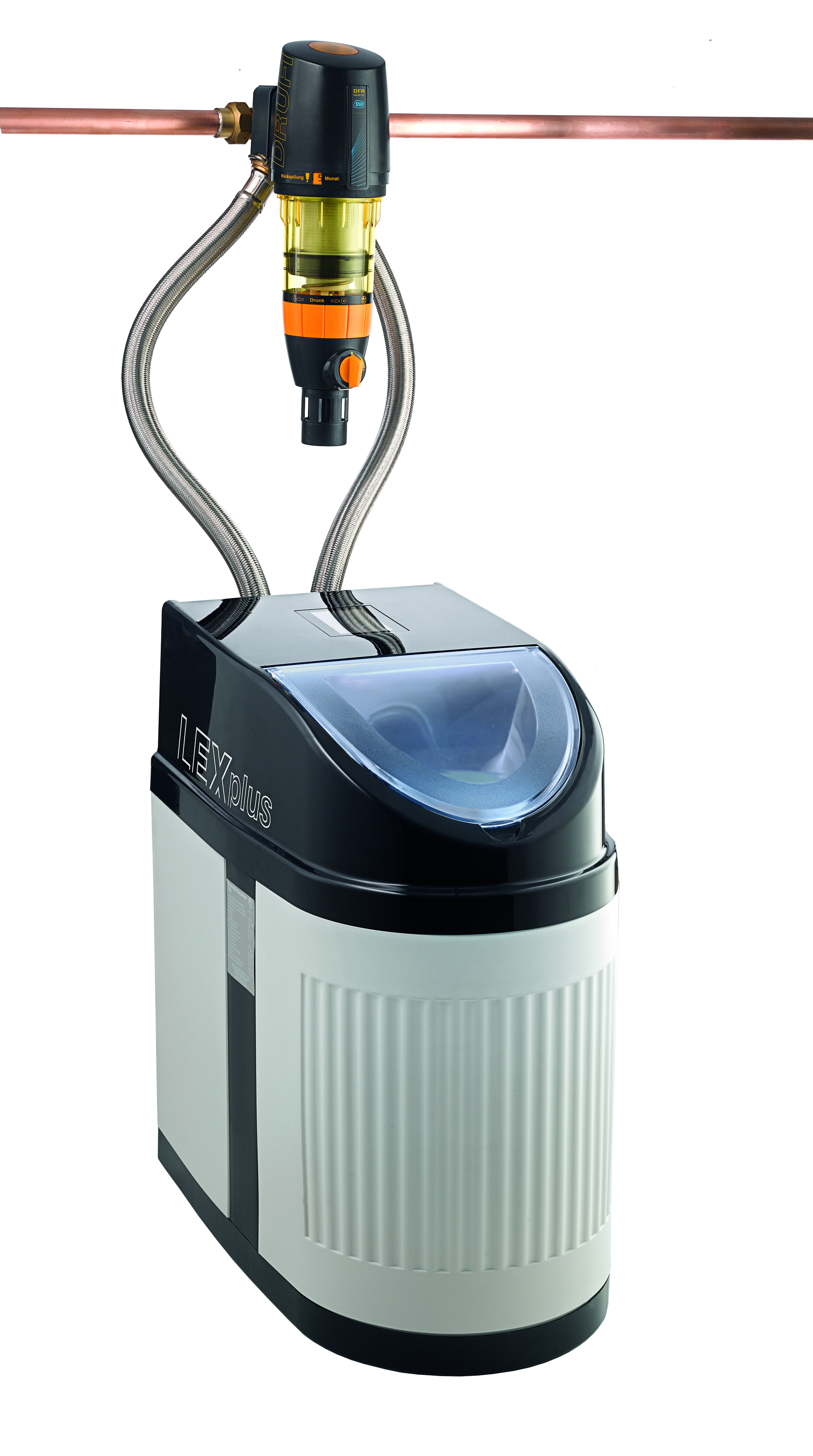 SYR LEX Plus S Vandblødgøringspakke – komplet system med filter, trykreduktionsventil og universalflange DN 25