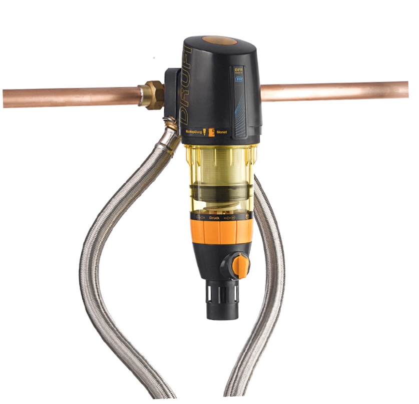 SYR LEX Plus S Vandblødgøringspakke – komplet system med filter, trykreduktionsventil og universalflange DN 25