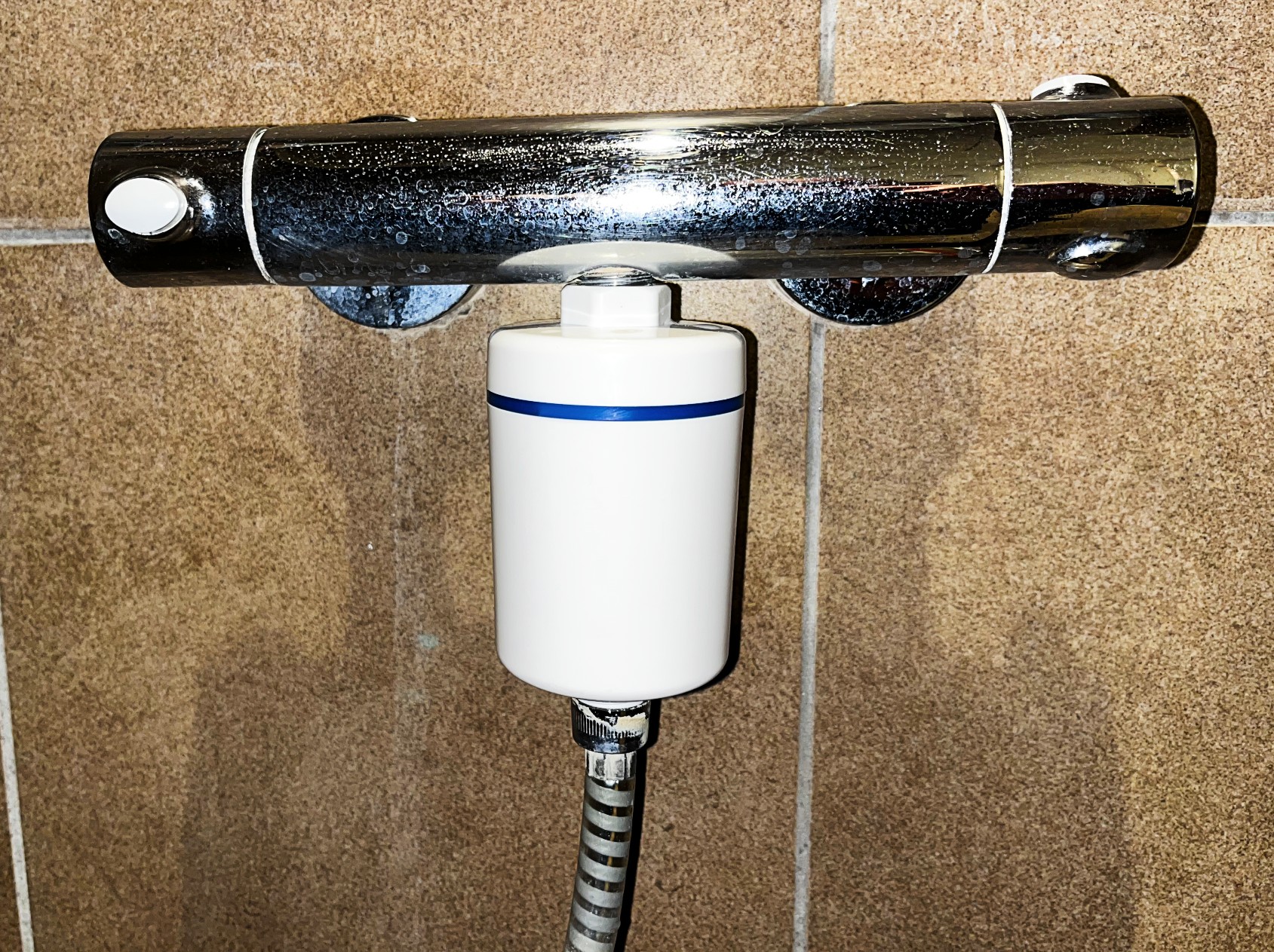 Brusefilter / Rejsefilter Hvid 1/2"